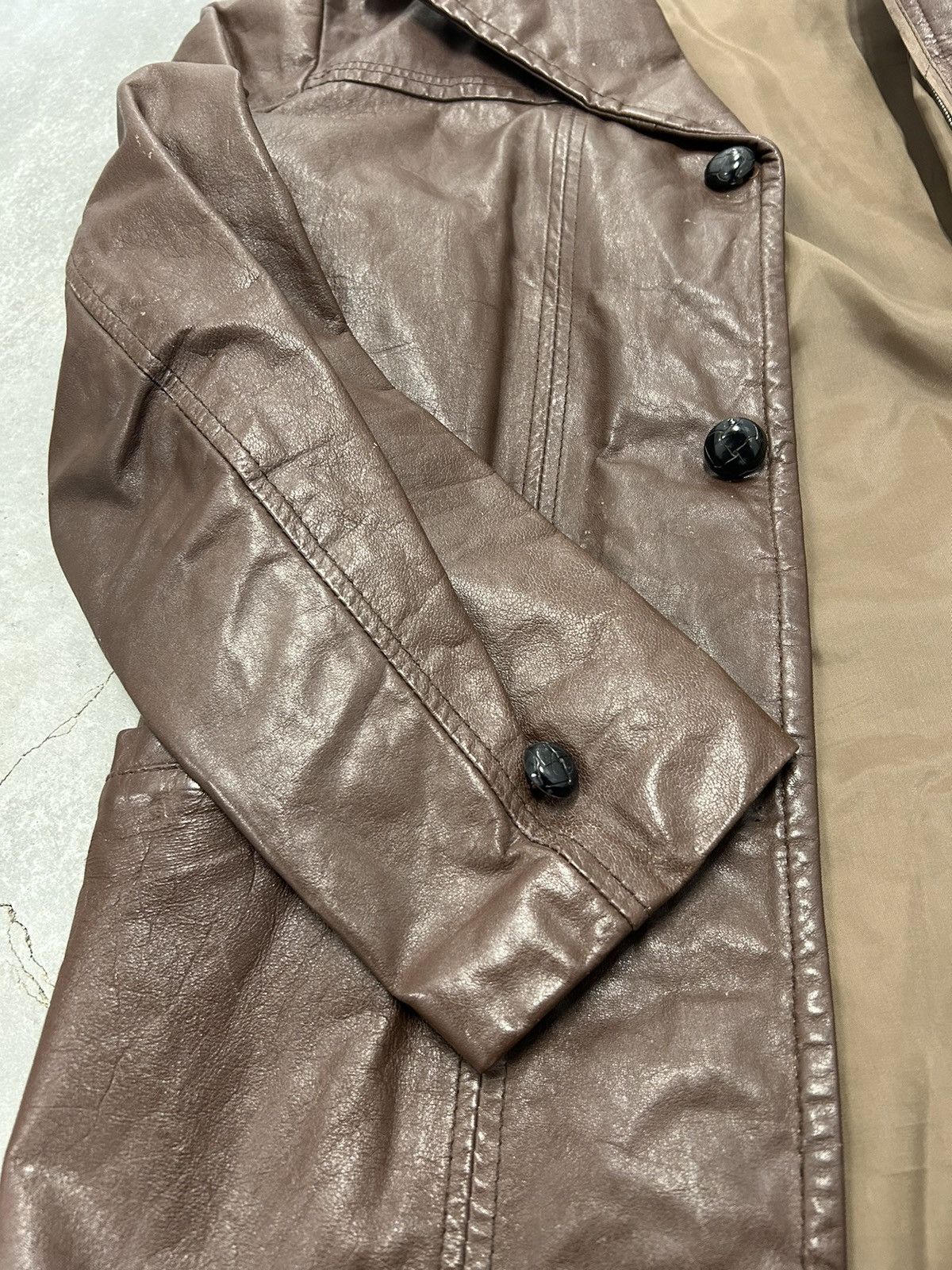 Vintage Vintage Brown Leather Jacket Size US L / EU 52-54 / 3 - 4 Thumbnail