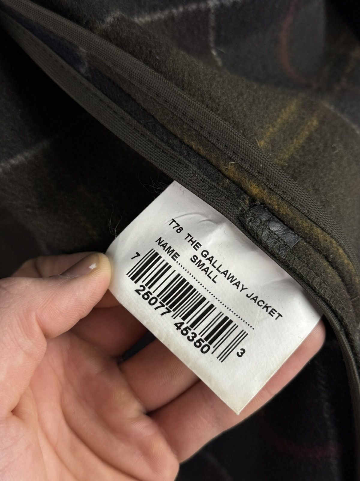 Barbour Barbour T78 The Gallaway Wool Coat Jacket Plaid Corduroy Size US S / EU 44-46 / 1 - 8 Thumbnail