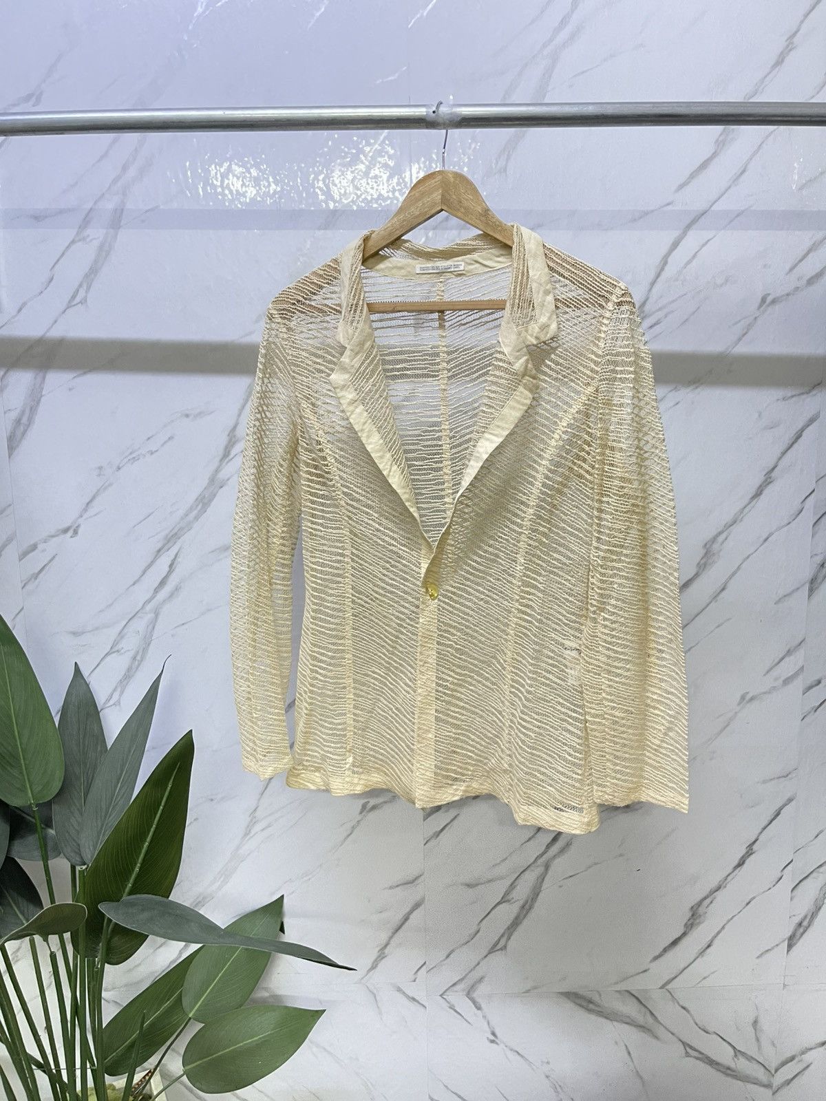 Yohji Yamamoto Yohji Yamamoto Mesh Cardigan Size M / US 6-8 / IT 42-44 - 2 Thumbnail