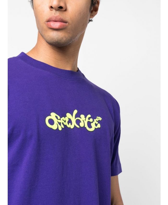Off-White o1gr1nt0125 Opposite Arr Slim S/S T-Shirt in Purple Size US XXL / EU 58 / 5 - 4 Thumbnail