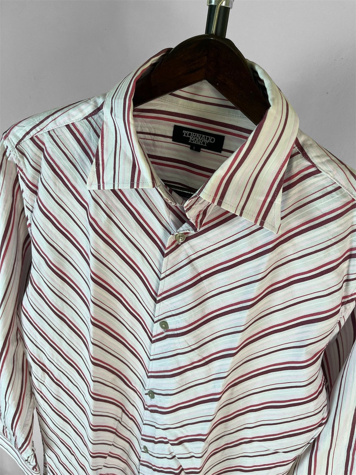 Tornado Mart Tornado Mart Striped Shirt Size US L / EU 52-54 / 3 - 2 Thumbnail