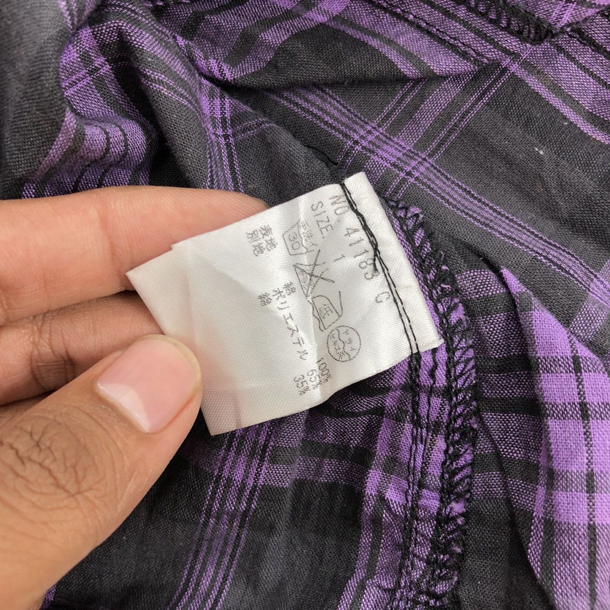 If Six Was Nine × Japanese Brand × Le Grande Bleu (L.G.B.) 2000s Algonquins Punk LGB Style Multizipper Flannel Shirt Size S / US 4 / IT 40 - 8 Thumbnail