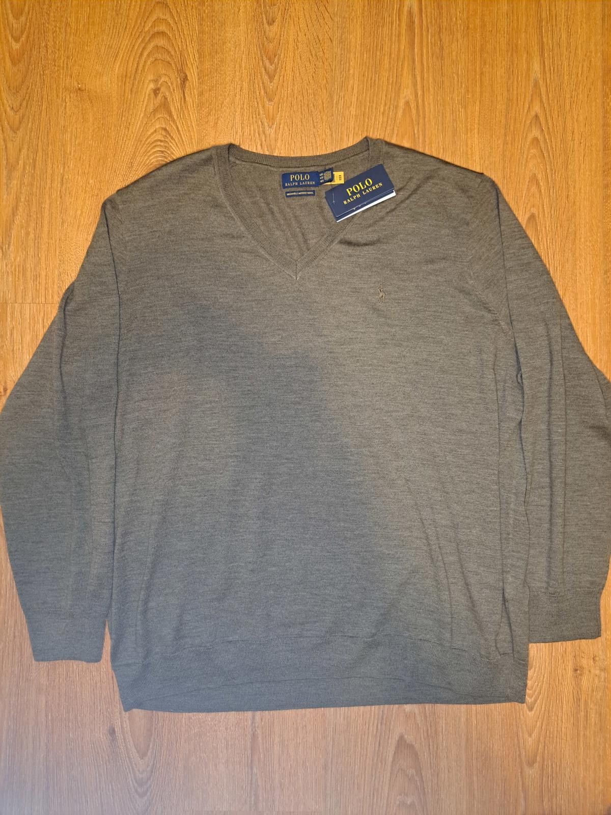 Polo Ralph Lauren NEW Polo Ralph Lauren Sweater Mens 4XB Green Merino Wool Size US XXL / EU 58 / 5 - 1 Thumbnail