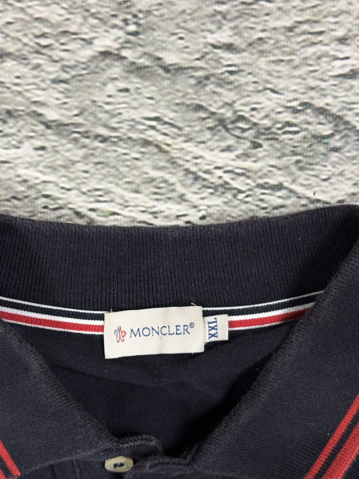 Moncler Moncler Polo Shirt navy blue long sleeve T-shirt logo Size US XXL / EU 58 / 5 - 3 Thumbnail