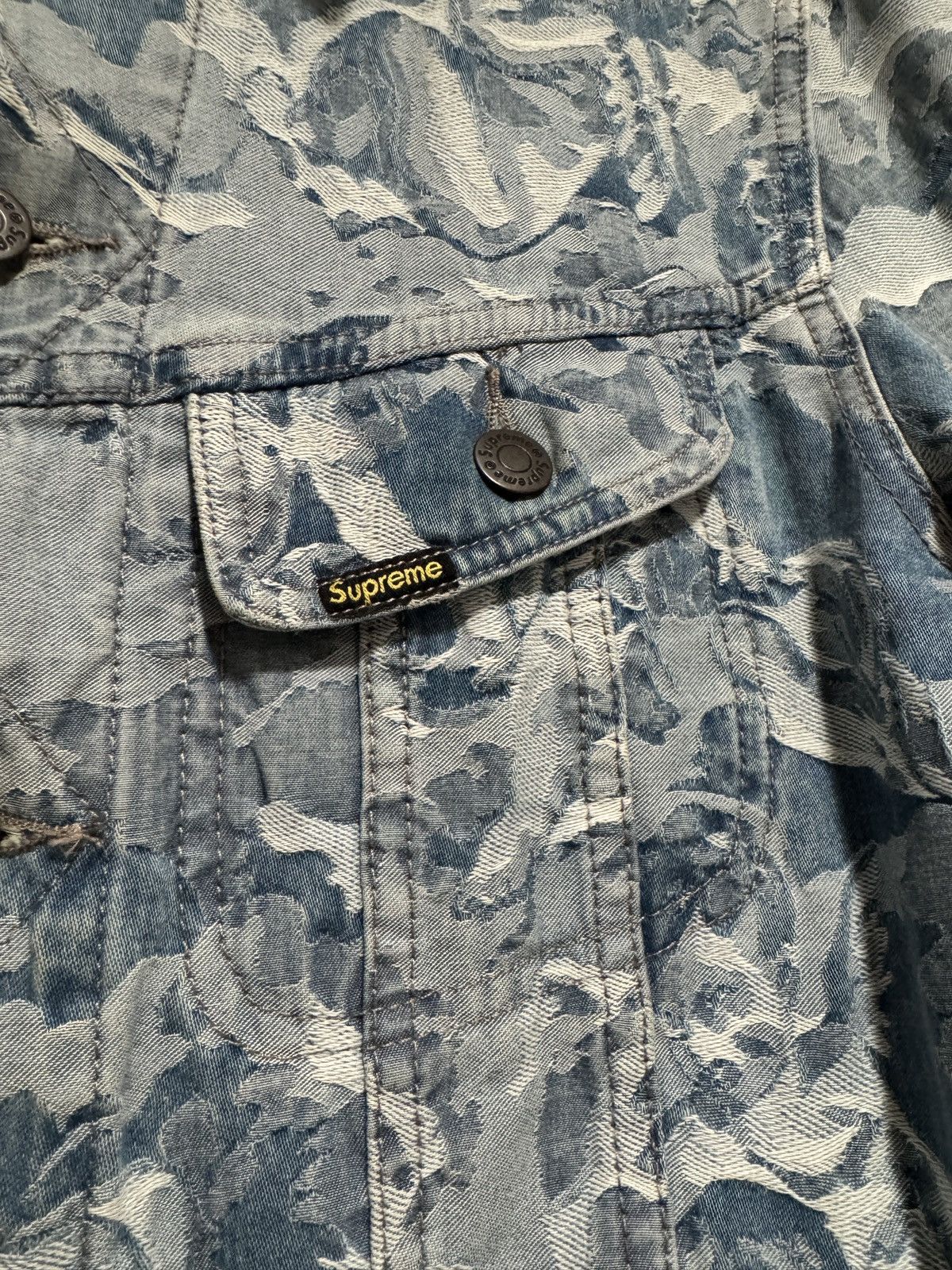 Supreme Supreme FW16 Cherub Denim Trucker Jacket Angels Size US M / EU 48-50 / 2 - 3 Thumbnail