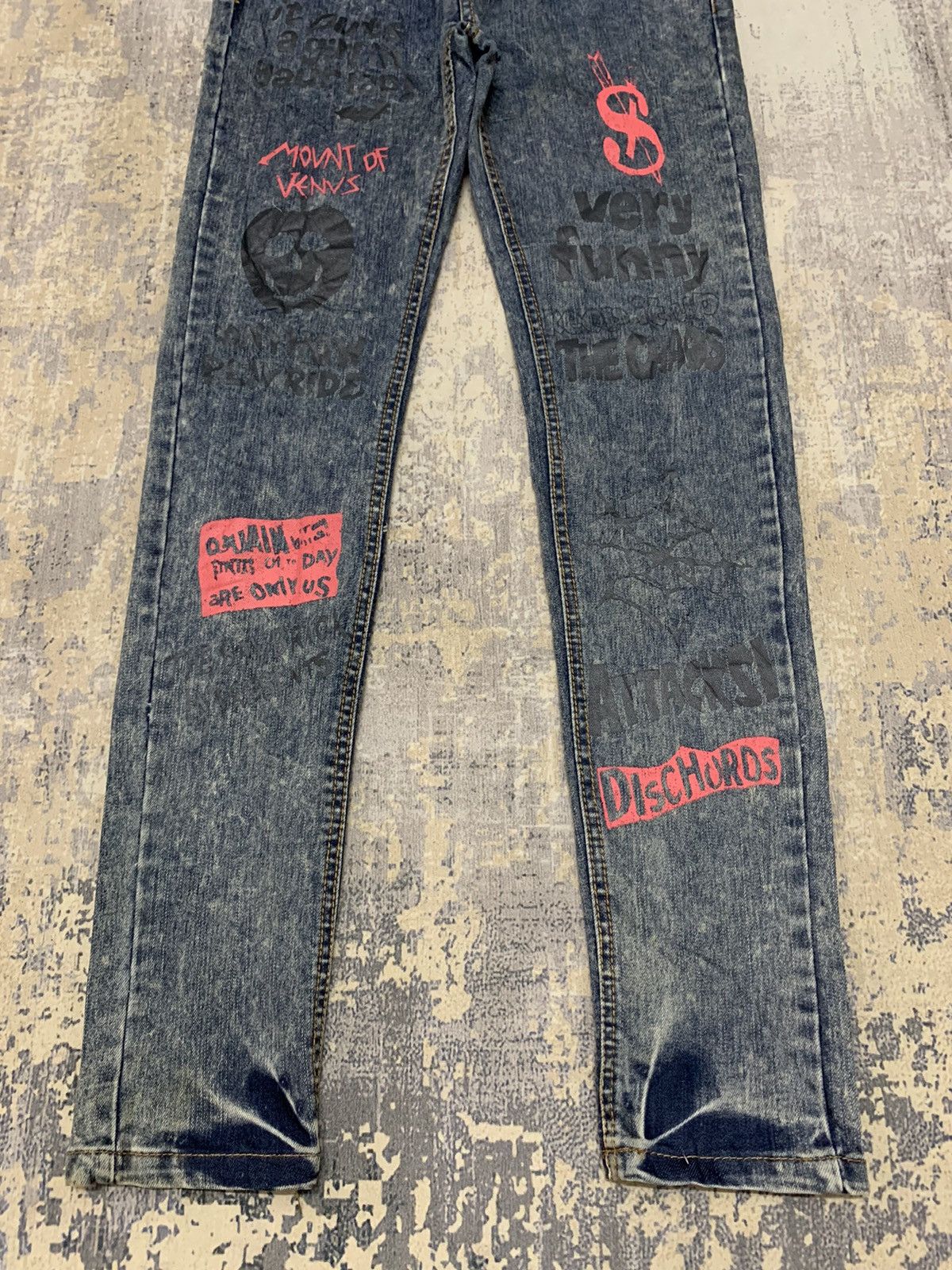 Hysteric Glamour × If Six Was Nine × Seditionaries Seditionaries Acid Wash Jeans Punk Style Jeans 27x29.5 Size 27" / US 4 / IT 40 - 4 Thumbnail