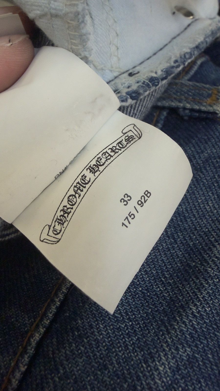 Chrome Hearts SUPER RARE! Chrome Hearts Levi's 517 Black Cross Patch Jeans Size US 33 - 11 Thumbnail