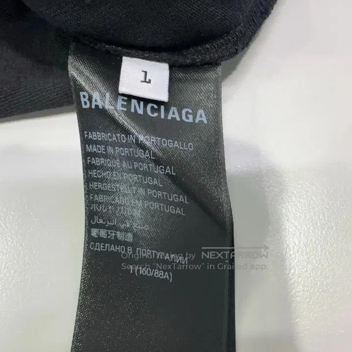 Balenciaga Balenciaga Black Graphic Short Sleeve T. Size US M / EU 48-50 / 2 - 2 Thumbnail