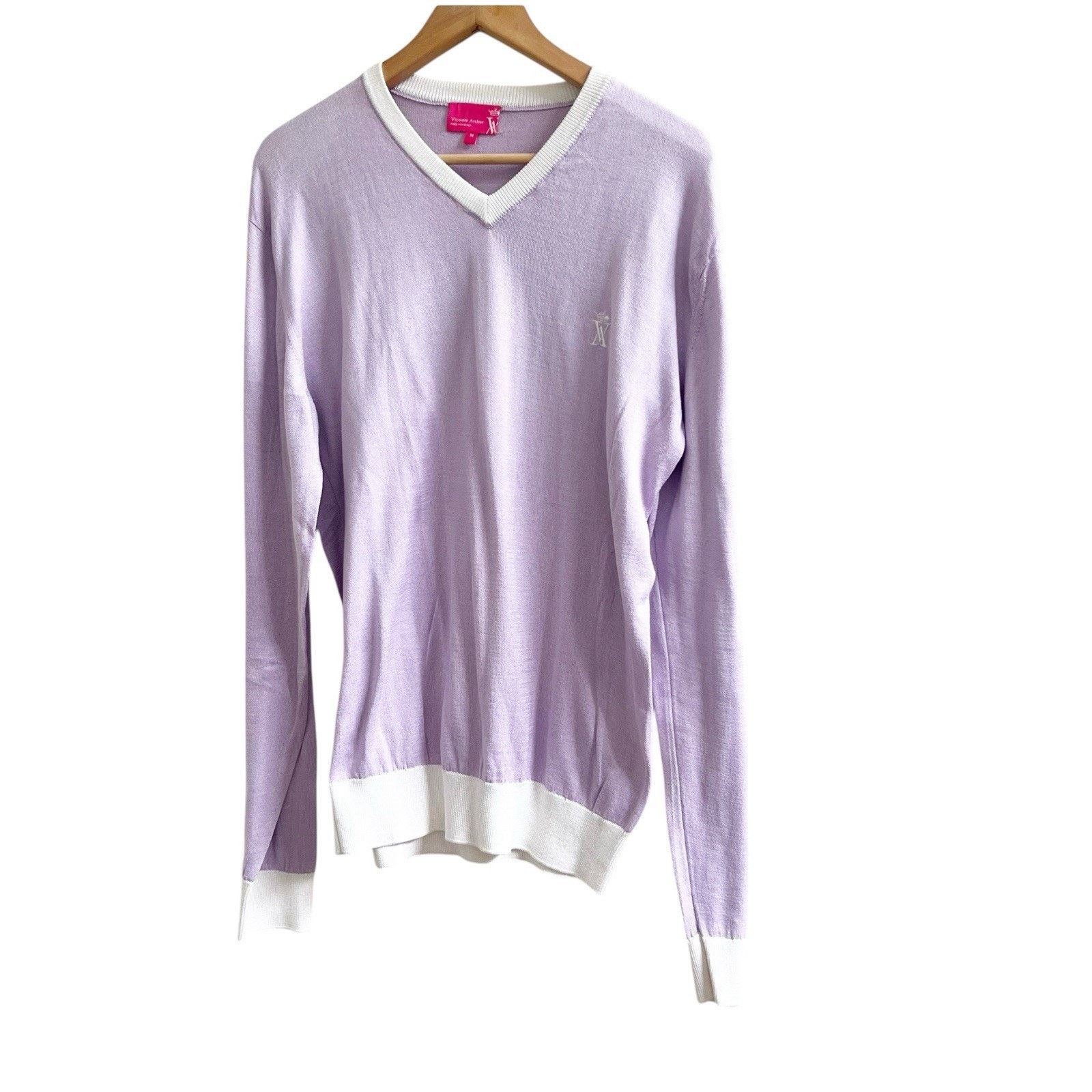 J.Crew Vicomte Arthur Paris Sweater Purple Size Medium Pima Cotton Size US M / EU 48-50 / 2 - 1 Thumbnail