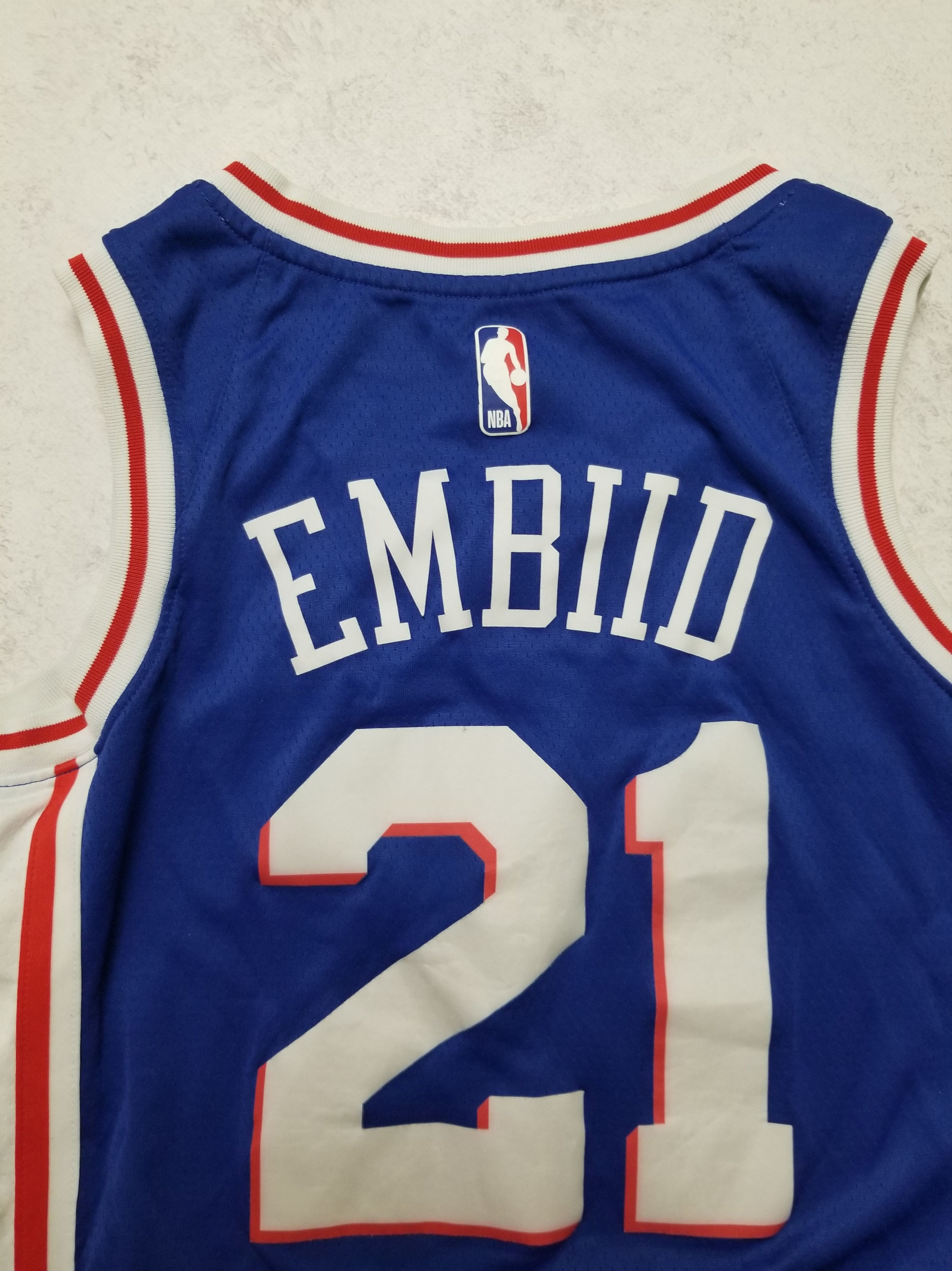 Nike Nike Philadelphia 76ers #21 Joel Embiid Basketball Jersey Size US S / EU 44-46 / 1 - 18 Thumbnail