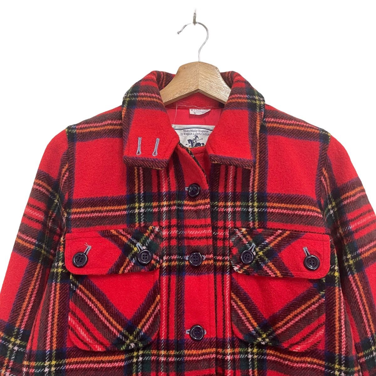 Japanese Brand × Woolrich Woolen Mills SILK ROAD PLAID MACKINAW TARTAN JACKET Size US S / EU 44-46 / 1 - 4 Thumbnail