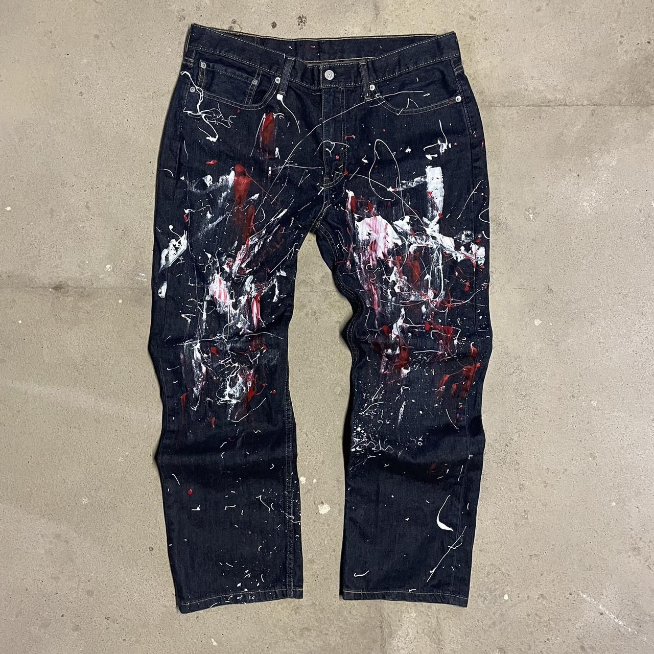 Other Reworked paint splatter raw denim Size US 36 / EU 52 - 1 Thumbnail