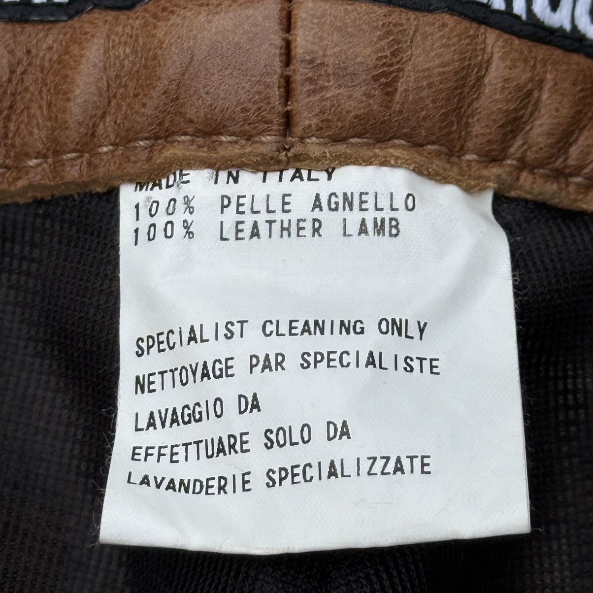 Dirk Bikkembergs Vintage Dirk Bikkembergs Lamb Leather Pants Size US 33 - 7 Thumbnail