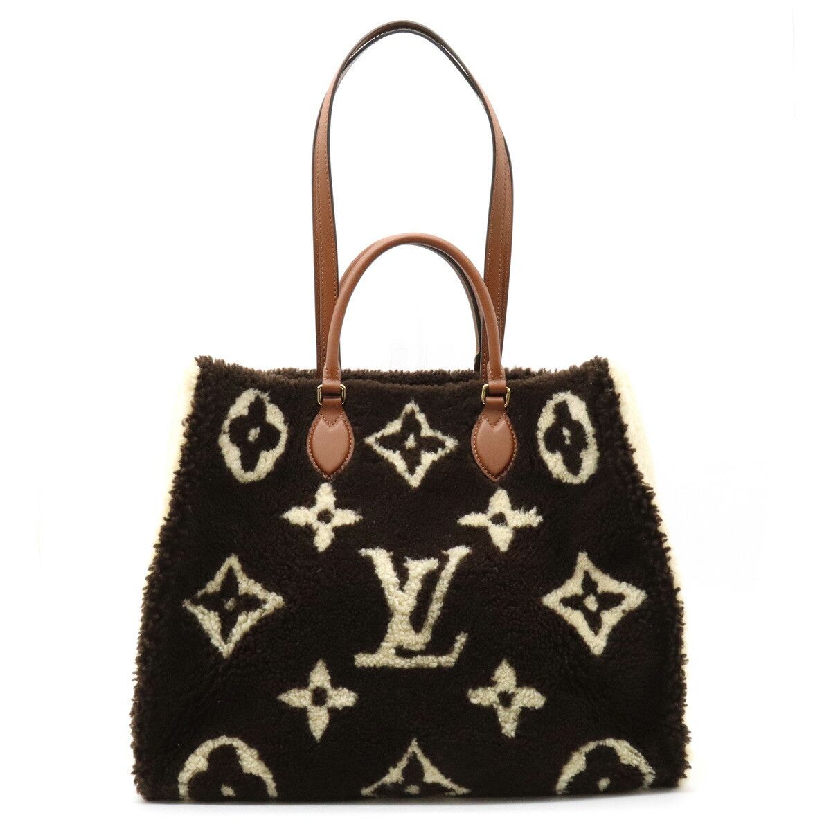 Louis Vuitton Louis Vuitton Louis Vuitton OnTheGo GM Monogram Teddy 2way tote bag Fur Tote Bag M55420 DUTY FREE for USA Size ONE SIZE - 1 Thumbnail