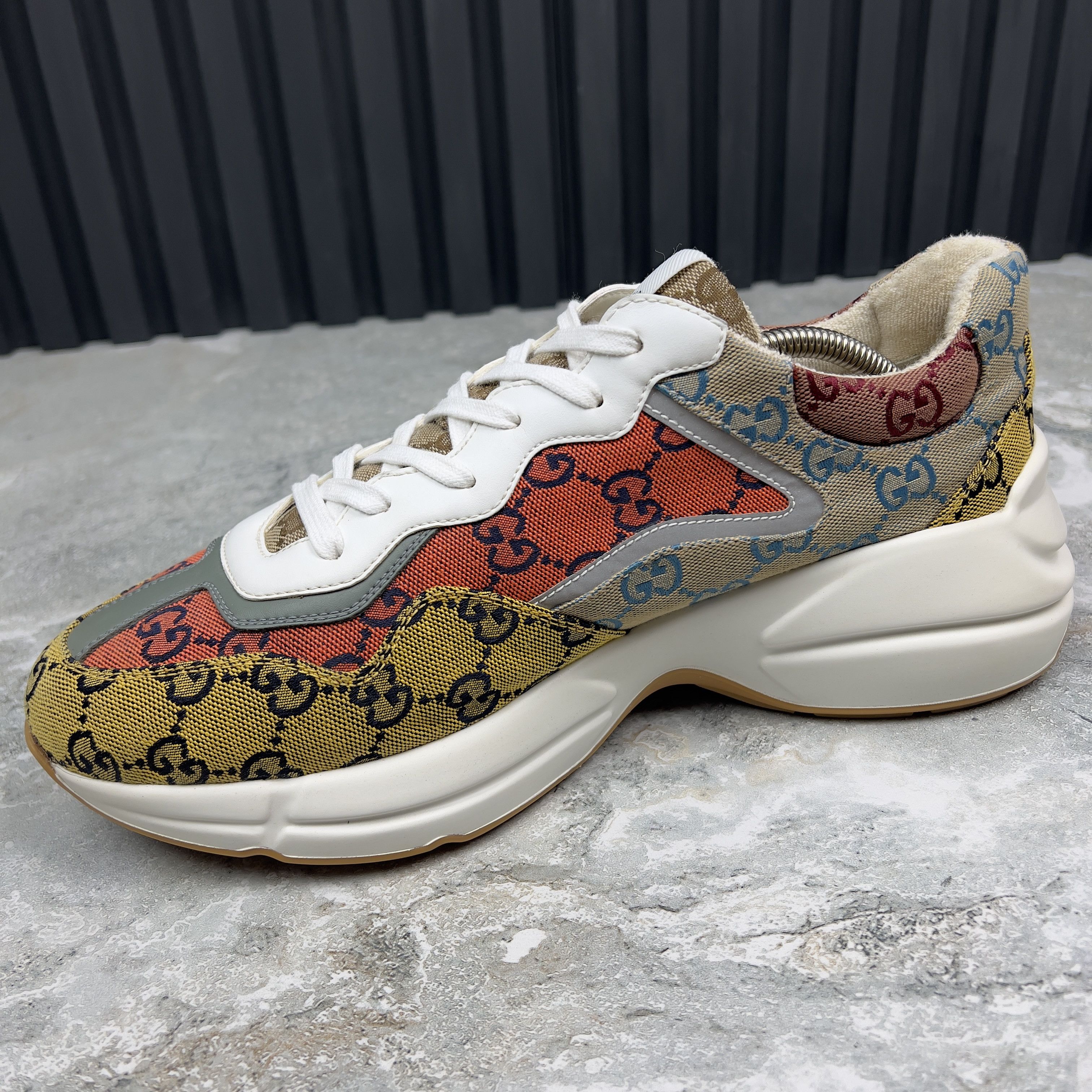 Gucci Gucci GG Rhyton Sneakers Canvas Fabric Size US 9.5 / EU 42-43 - 5 Thumbnail