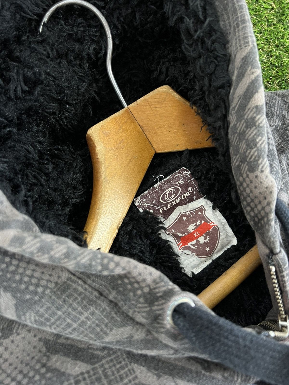Japanese Brand Faux fur hoodie zip fleece style Ifsixwasnine lgb Size US XL / EU 56 / 4 - 9 Thumbnail