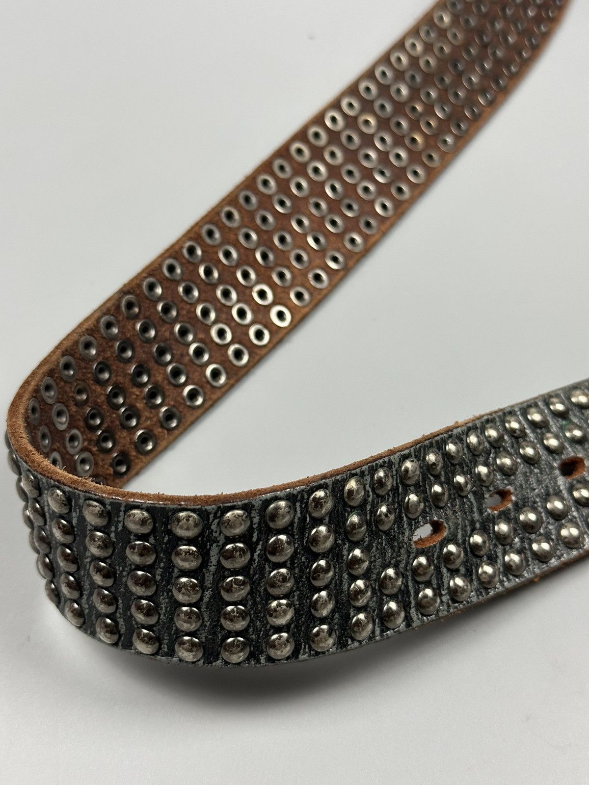 Boycott × Vintage Vintage Boycott Multi Studded Leather Belts Size 34 - 8 Thumbnail