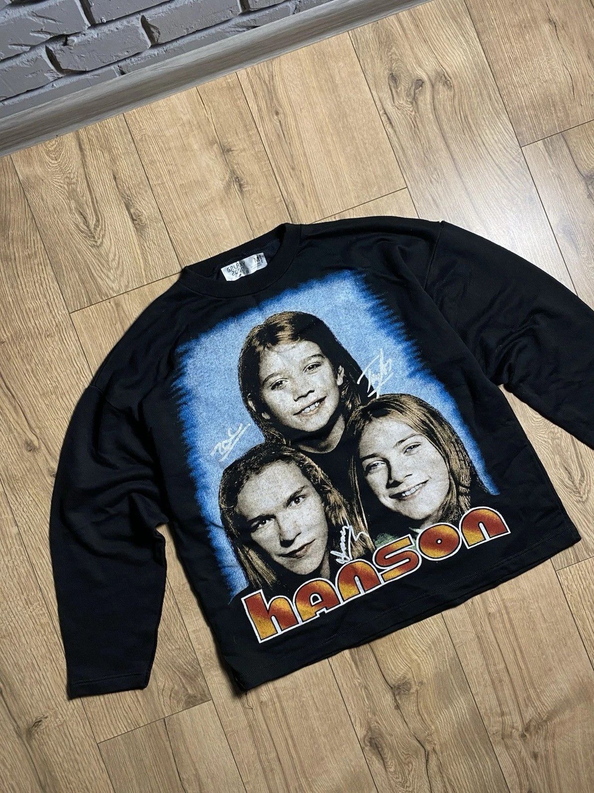 Vintage 90s Hanson Band Long SleeveT-shirt RareTour Concert