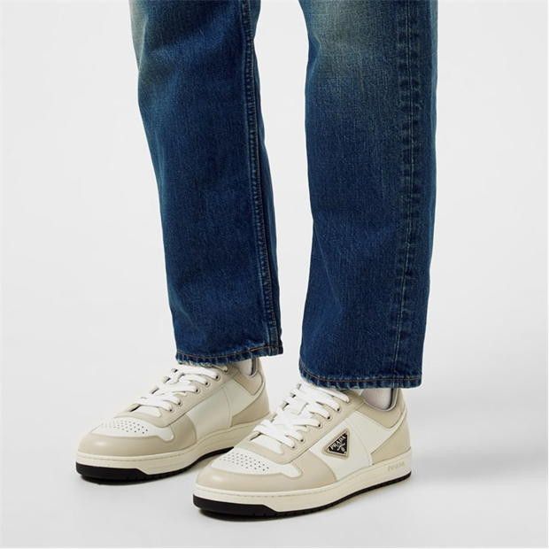 Prada Men'S Downtown Leather Low Top Trainers Size US 10 / EU 43 - 2 Thumbnail