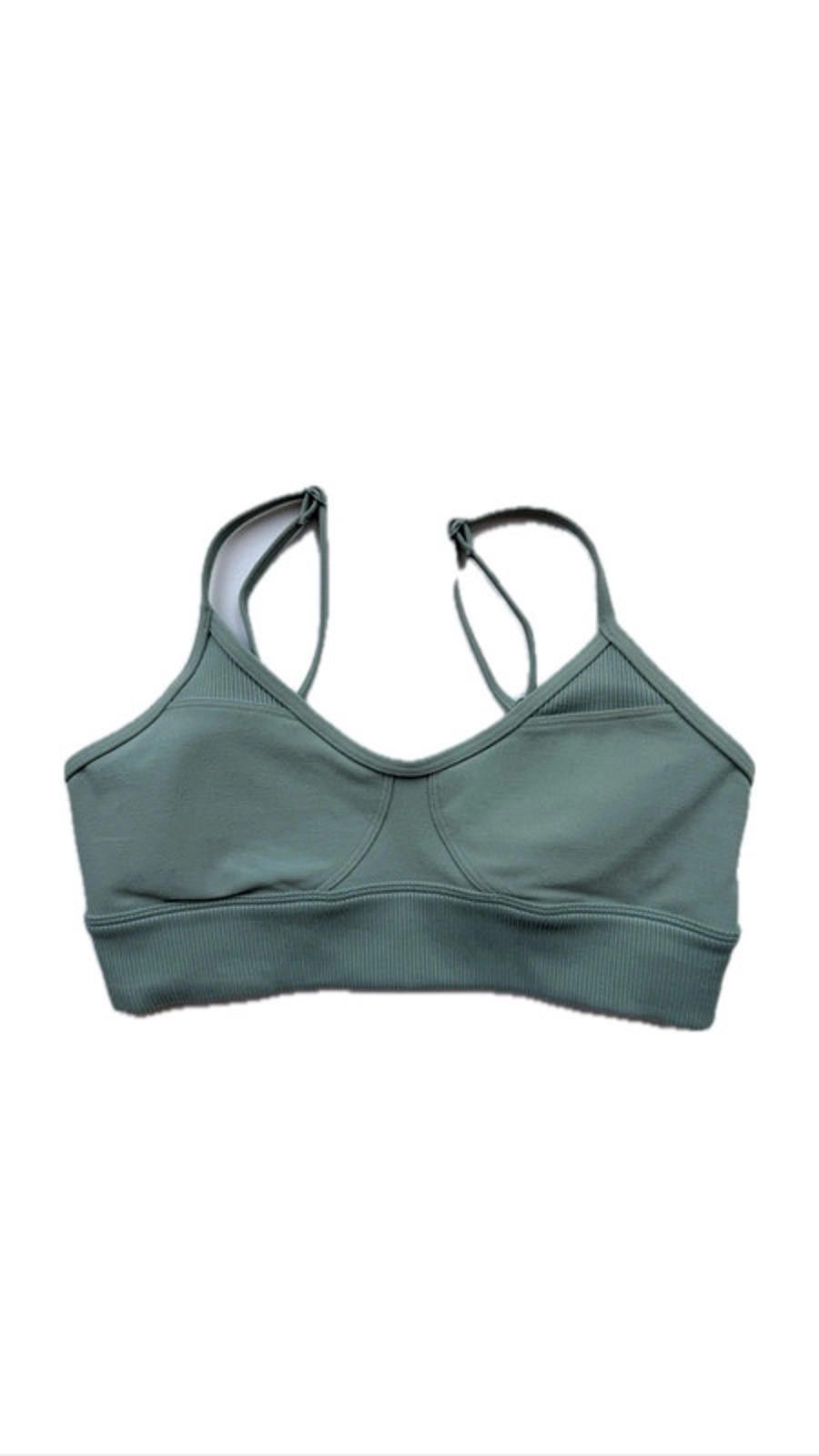Other Alo Yoga Green sports bra Size ONE SIZE - 1 Thumbnail