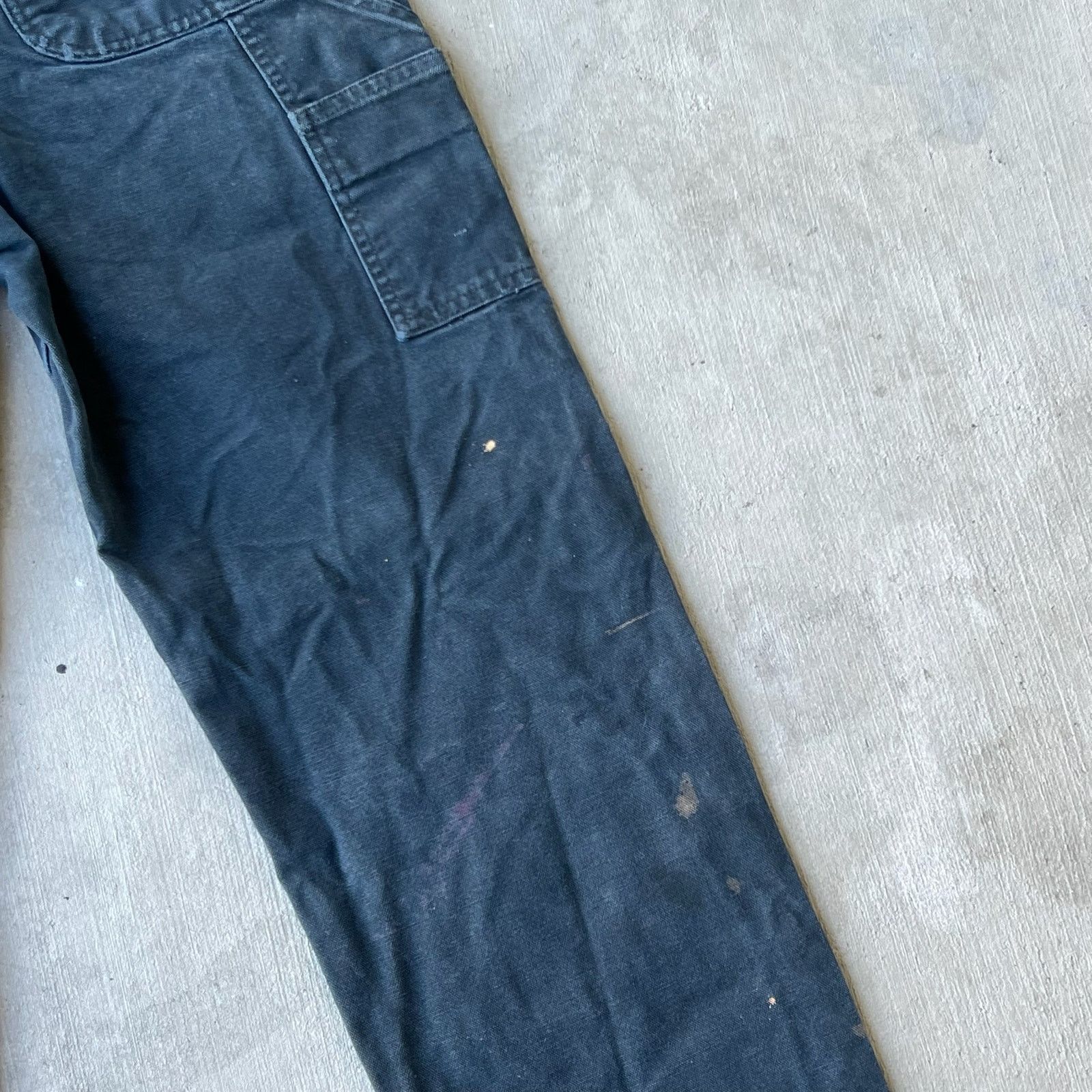 Carhartt × Vintage Carhartt faded black double knee work wear carpenter pants Size US 31 - 8 Thumbnail