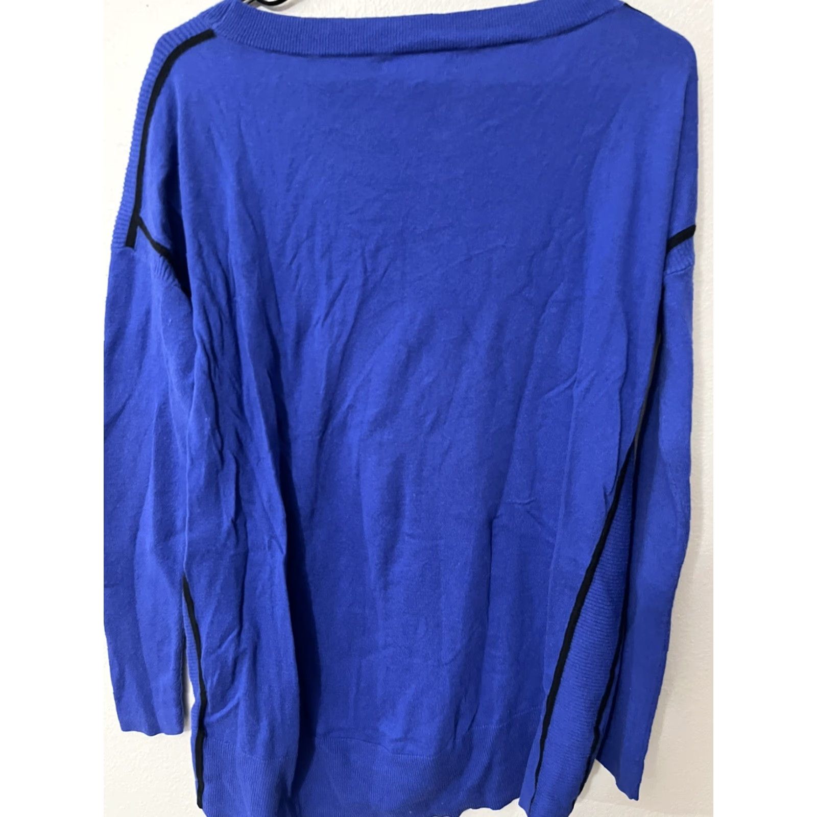 Banana Republic Banana Republic Womens Sweater Medium Blue Long Sleeve Crew Knit Casual Oversized Size M / US 6-8 / IT 42-44 - 2 Thumbnail