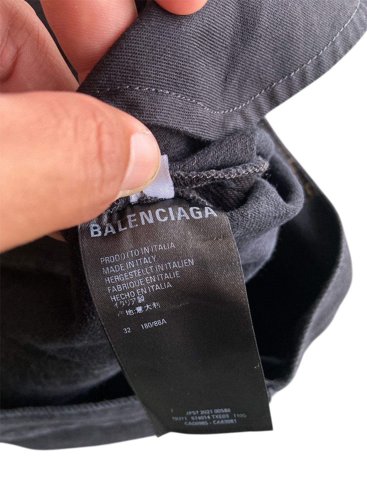 Balenciaga Balenciaga Wardrobe Unisex Black Denim Jeans Size US 32 / EU 48 - 7 Thumbnail