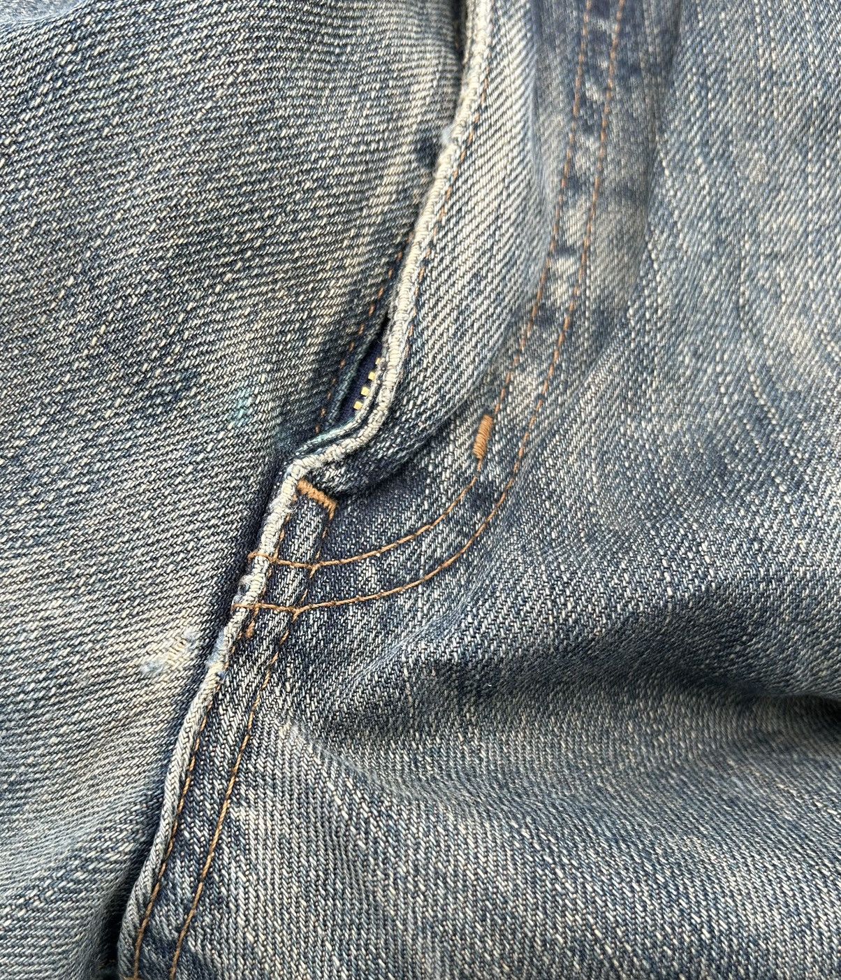 Japanese Brand × Kapital × Vintage Wrangler Selvedge Baggy Distressed Denim Jeans Rusty Size US 31 - 8 Thumbnail