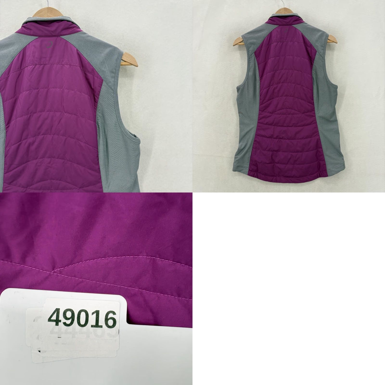 Vintage Zero Restriction Vest Womens Medium Purple Tess Quilted Primaloft Insulated Golf Size M / US 6-8 / IT 42-44 - 9 Thumbnail