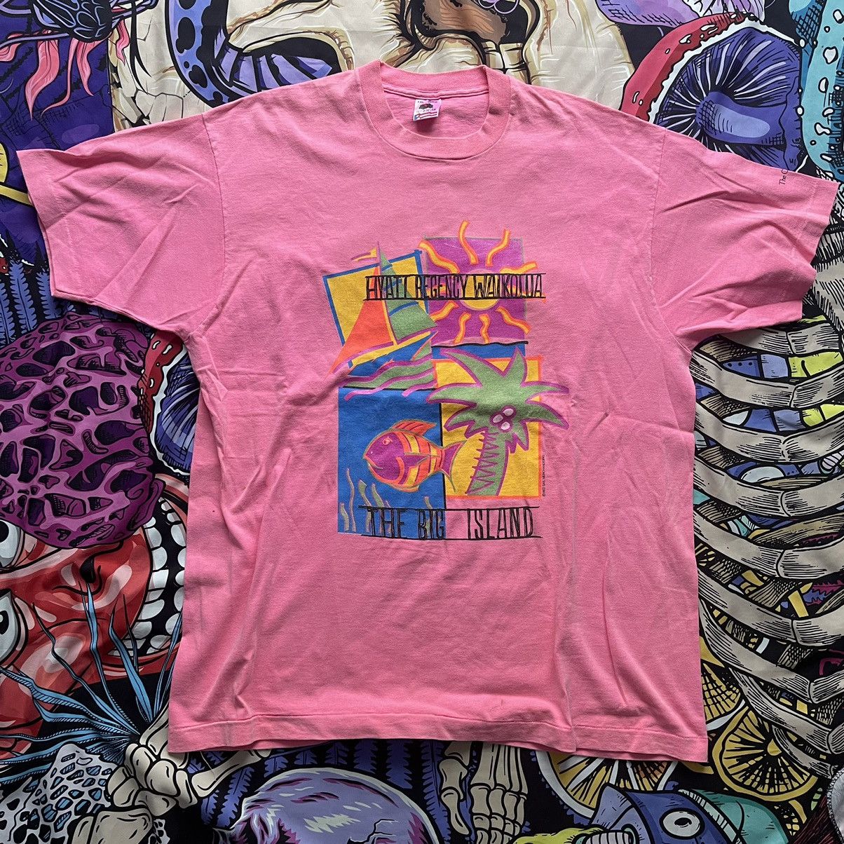 Other 80’s Pink Blue Lagoon Hawaii T-Shirt Waikoloa Size US XXL / EU 58 / 5 - 1 Thumbnail