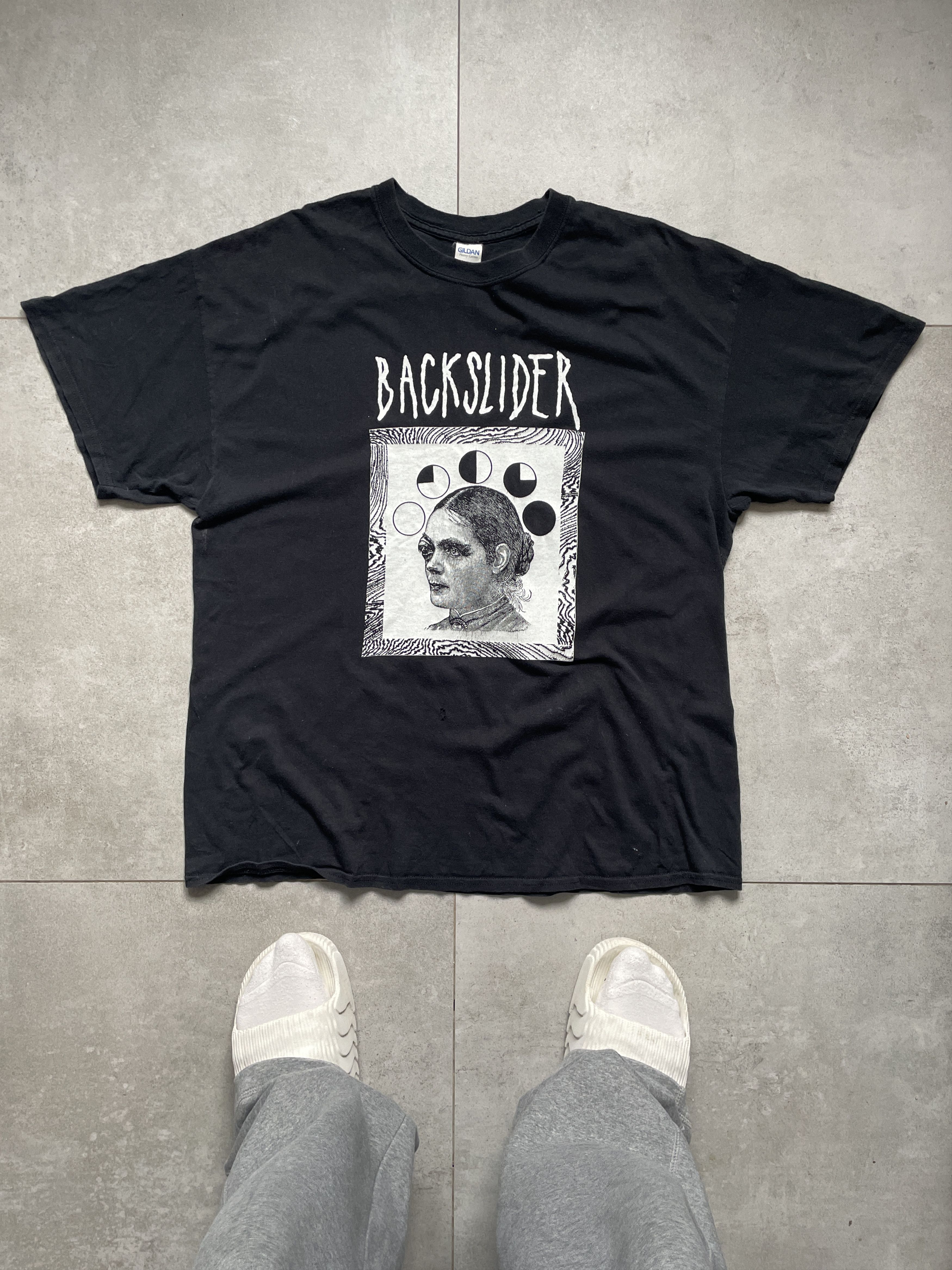 Band Tees × Vintage Y2K BACKSLIDER POWERVIOLENCE GRINDCORE METALCORE TEE Size US XL / EU 56 / 4 - 1 Thumbnail