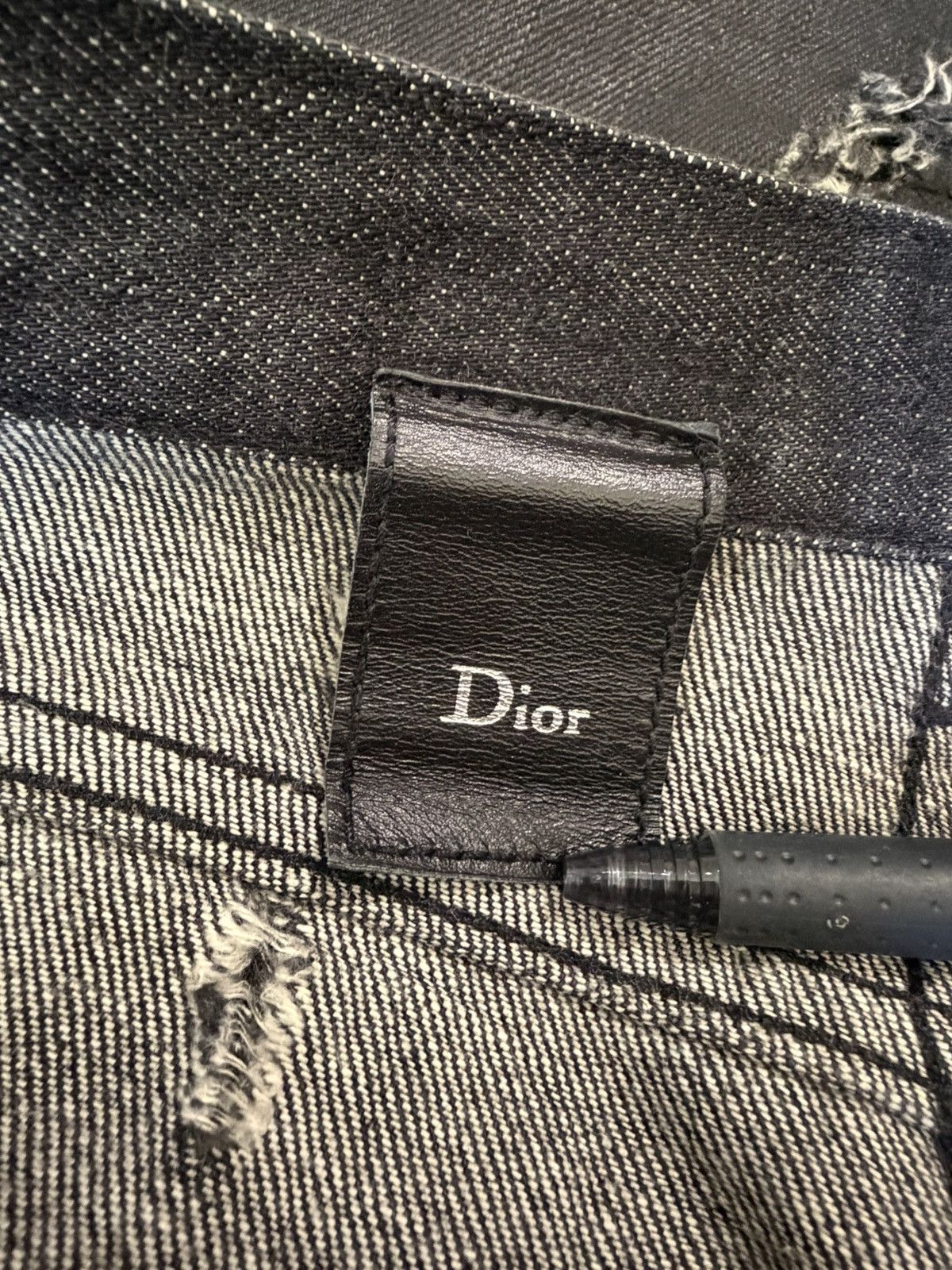 Dior Dior SS04 strip waxed denim Size US 30 / EU 46 - 4 Thumbnail