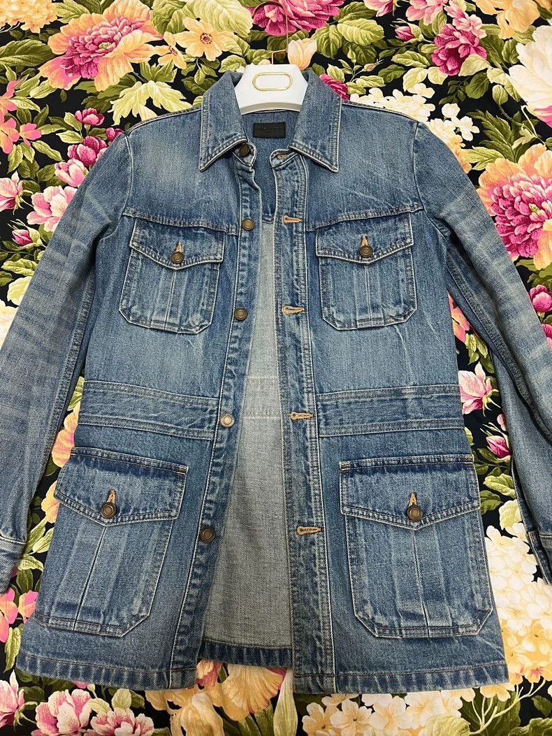 Saint Laurent Paris Saint Laurent Denim Jacket Size M-2505 Size US M / EU 48-50 / 2 - 1 Thumbnail
