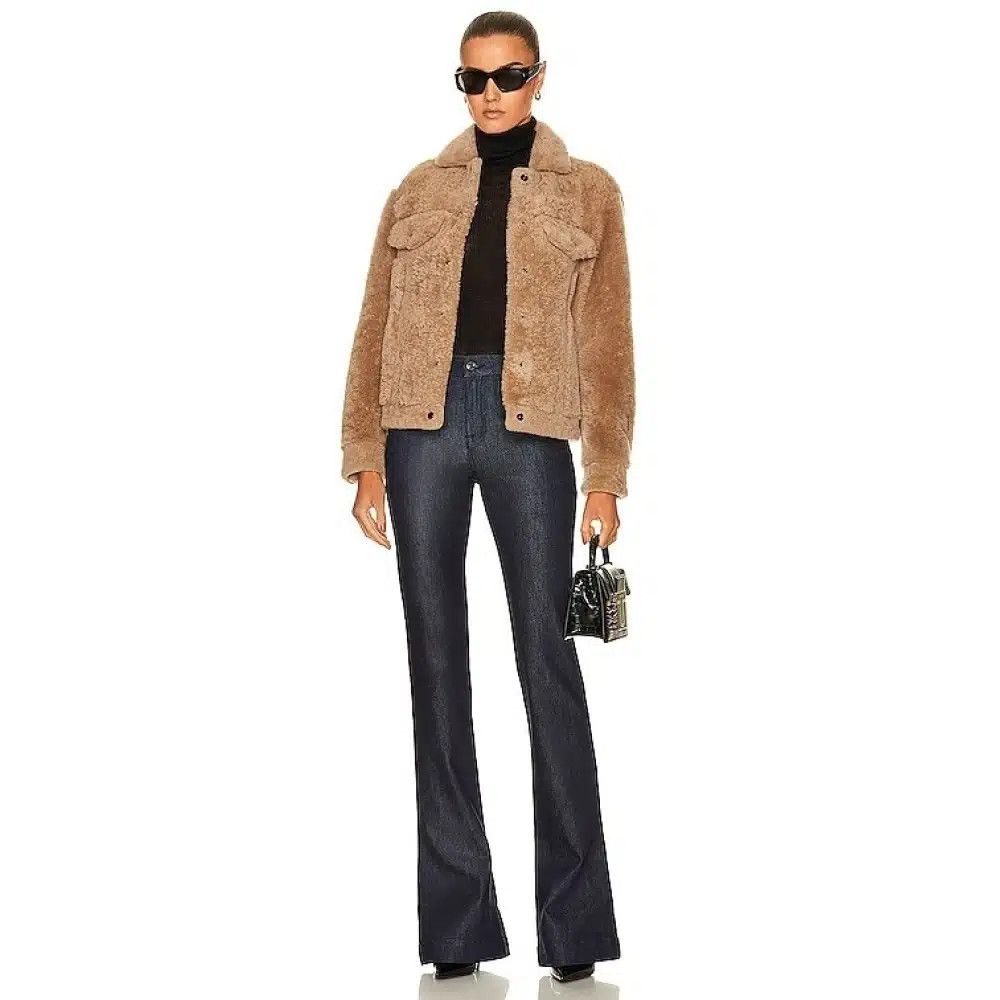 Tom Ford o1loc1c1024 CSF648 Shearling Short Jacket in Beige Size S / US 4 / IT 40 - 2 Thumbnail