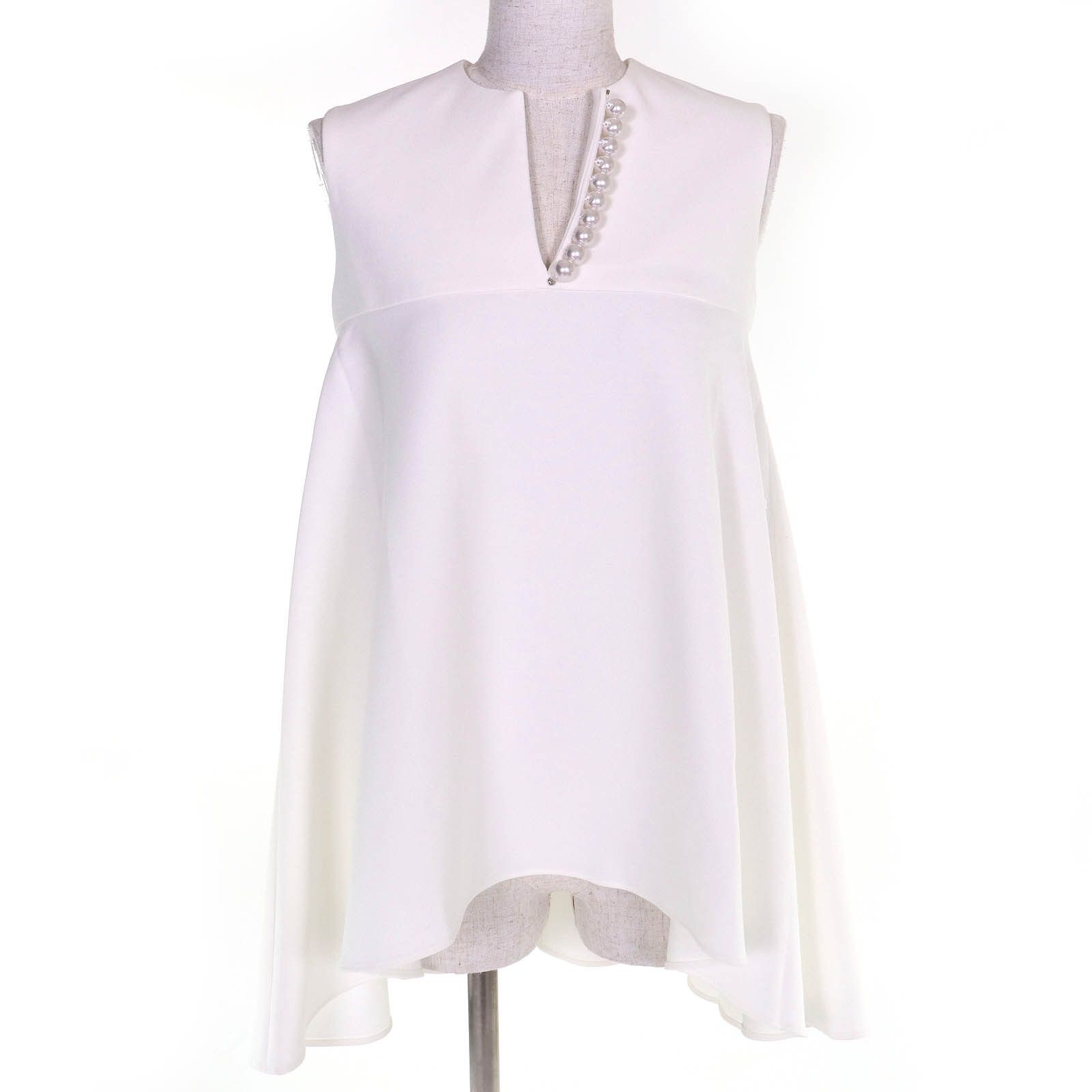 Other Other YOKO CHAN Faux pearl sleeveless tunic T-shirt top Plastic / Synthetic Tops YCB-620-178 DUTY FREE for USA Size ONE SIZE - 1 Thumbnail