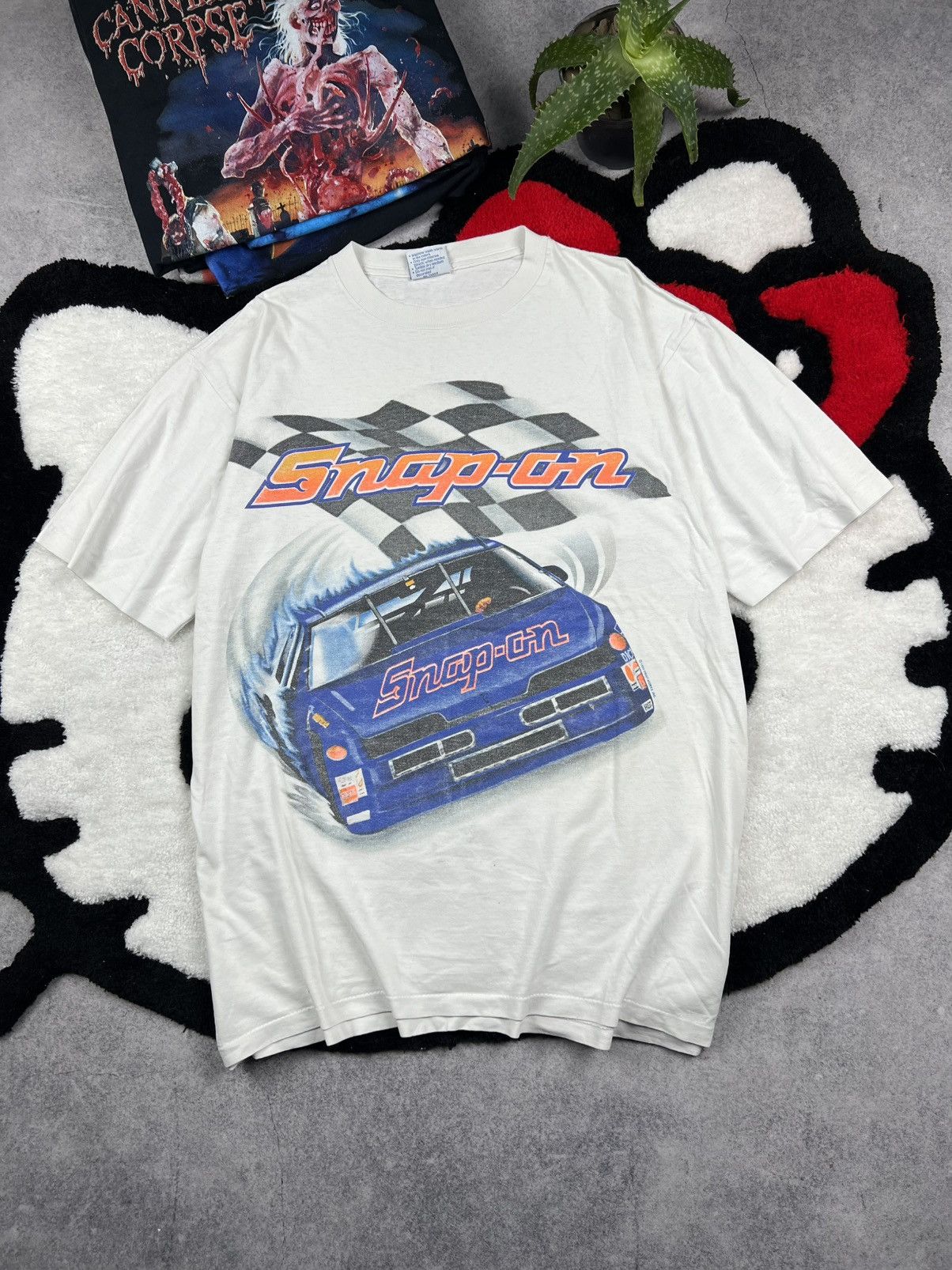 Vintage Vintage Snap-On 1994 Racing Motor NASCAR Style Y2K Tee Shirt Size US XL / EU 56 / 4 - 1 Thumbnail