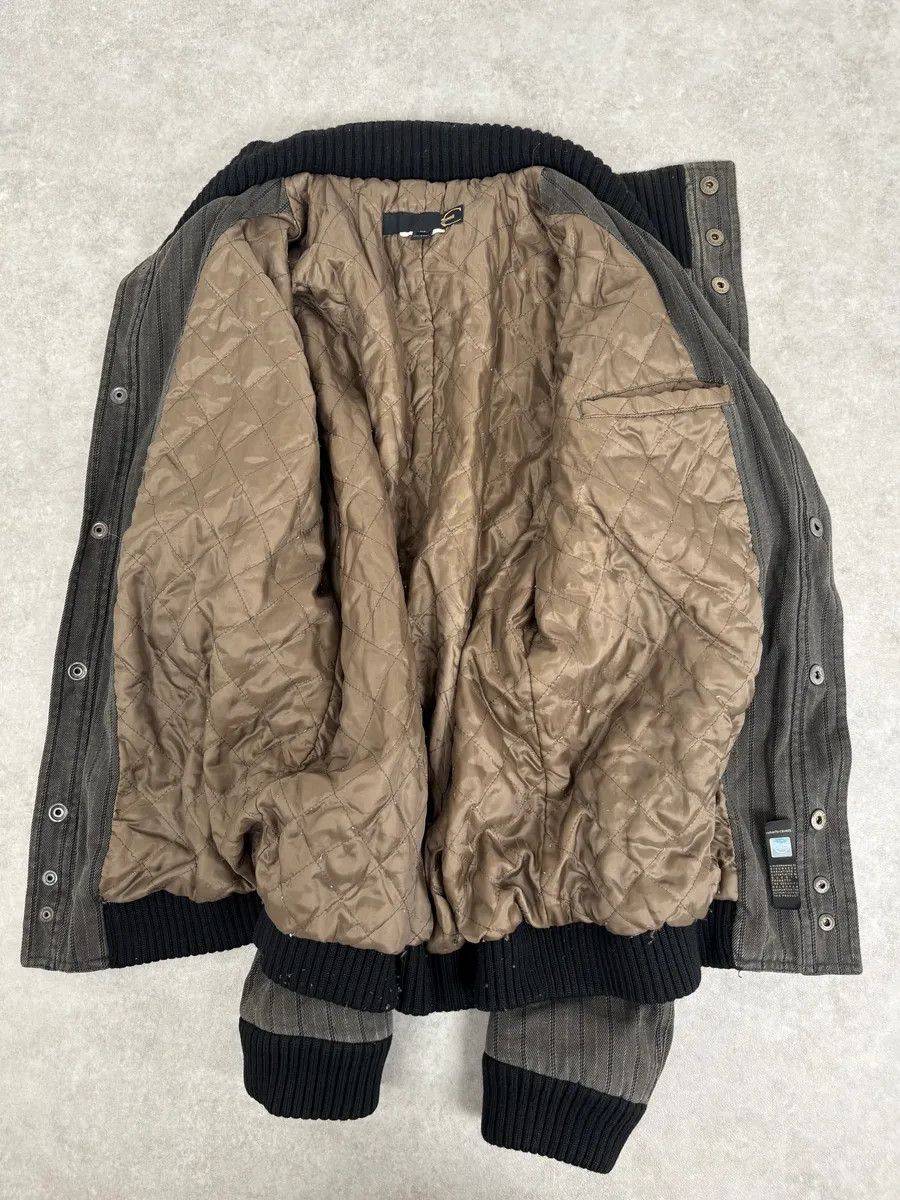 Just Cavalli AW2004 Cavalli Grey Lines Bomber Jacket Size US L / EU 52-54 / 3 - 8 Thumbnail