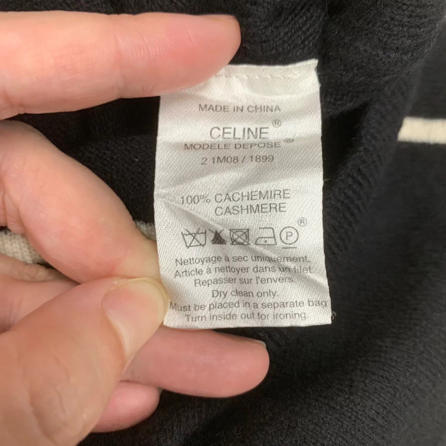 Celine Celine Black Logo Pants S 95 New Size 24" / US 00 / IT 34 - 5 Thumbnail