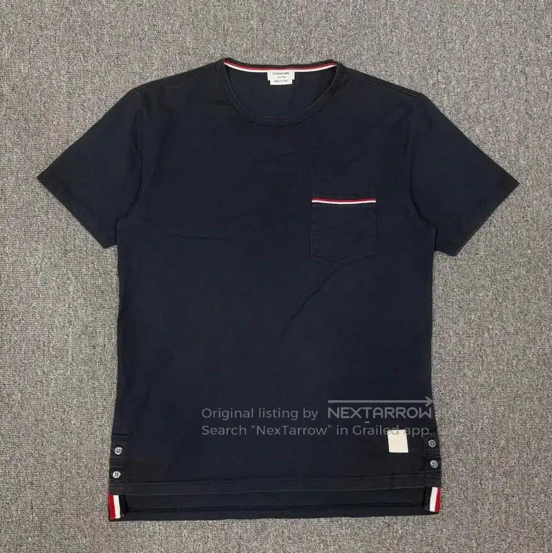 Thom Browne Thom Browne Men's Cotton T-Shirt in Black . Size US S / EU 44-46 / 1 - 1 Thumbnail