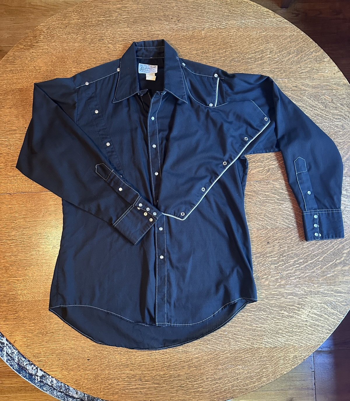 Rockmount Ranch Wear Rockmount Ranch Wear True West Snap Black Western Shirt Size US M / EU 48-50 / 2 - 1 Thumbnail