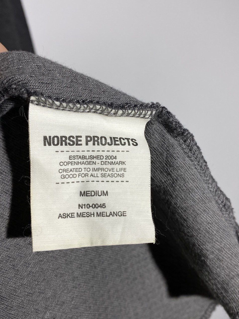 Norse Projects Norse Projects Aske Mesh Melange Long Sleeve Cotton Sweater Size US M / EU 48-50 / 2 - 10 Thumbnail