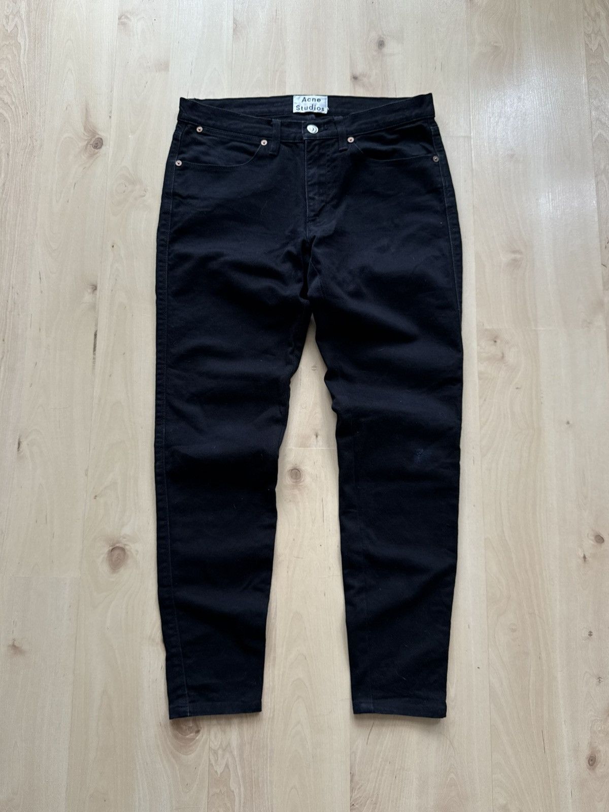 Acne Studios Acne Studios max copp noir skinny denim jeans Size US 30 / EU 46 - 1 Thumbnail
