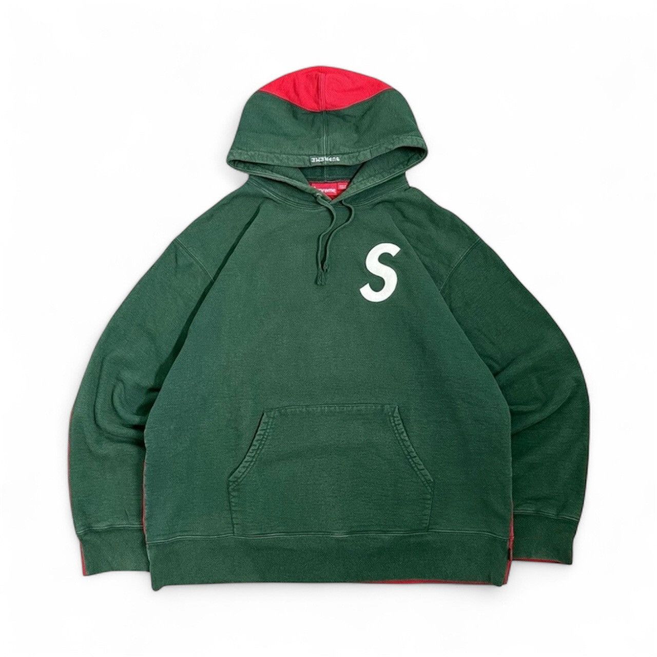 Supreme Supreme S Logo Split Hooded Dark Green Rare Size US XL / EU 56 / 4 - 1 Thumbnail