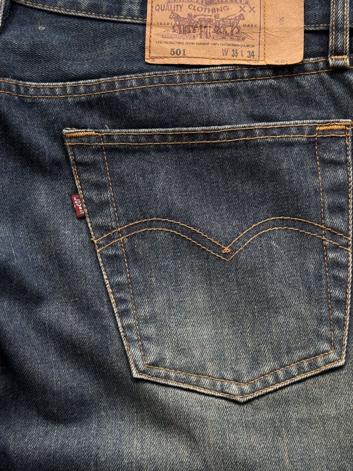 Levi's Vintage Clothing × Vintage Levi’s vintage 501 denim jeans 👖 Size US 35 - 7 Thumbnail