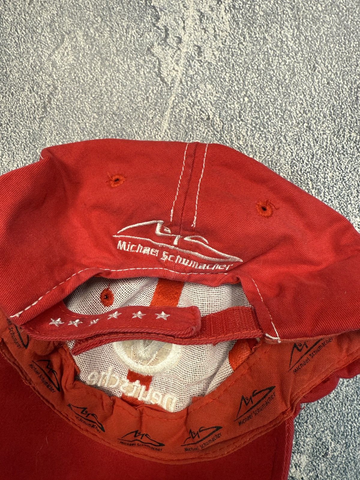 Ferrari Vintage F1 World Champion Michael Schumacher Ferrari Cap Size ONE SIZE - 7 Thumbnail