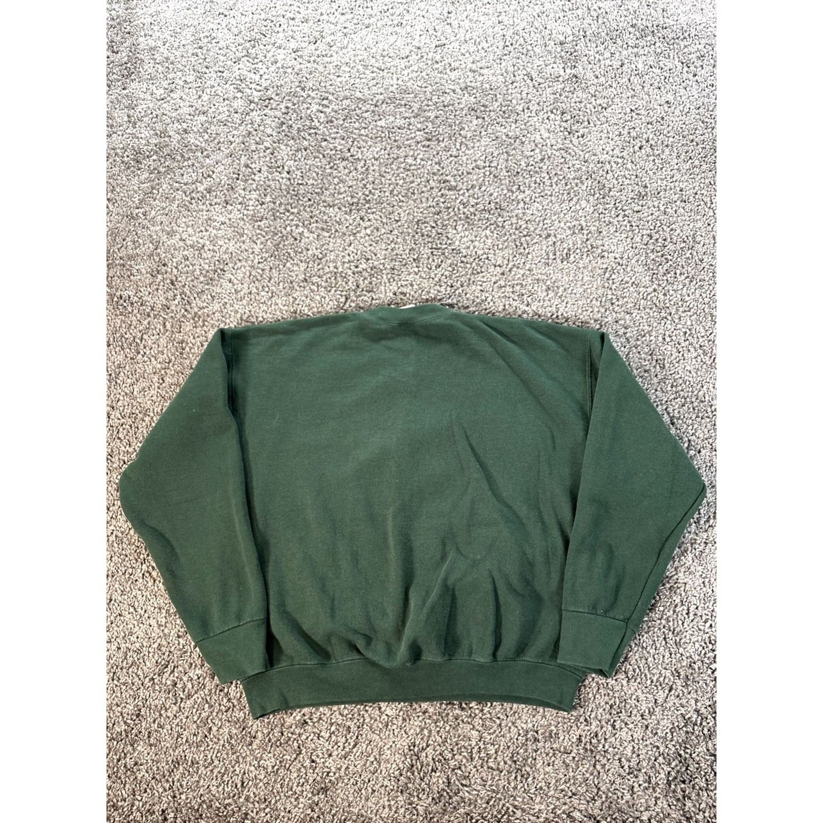Fruit Of The Loom VINTAGE Fruit of the Loom Sweatshirt Mens XL Forest Green Giraffe Animal 90s Mens Sweatshirt Green 90s Animal African Bird? Size US XL / EU 56 / 4 - 5 Thumbnail
