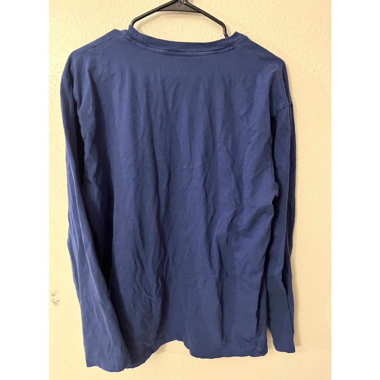 Nautica VINTAGE Nautica Shirt Mens Long Sleeve Solid Blue L Adult Regular Size Blue Embroidered Logo 90s Concert Classic Theme Mens Size US L / EU 52-54 / 3 - 2 Thumbnail