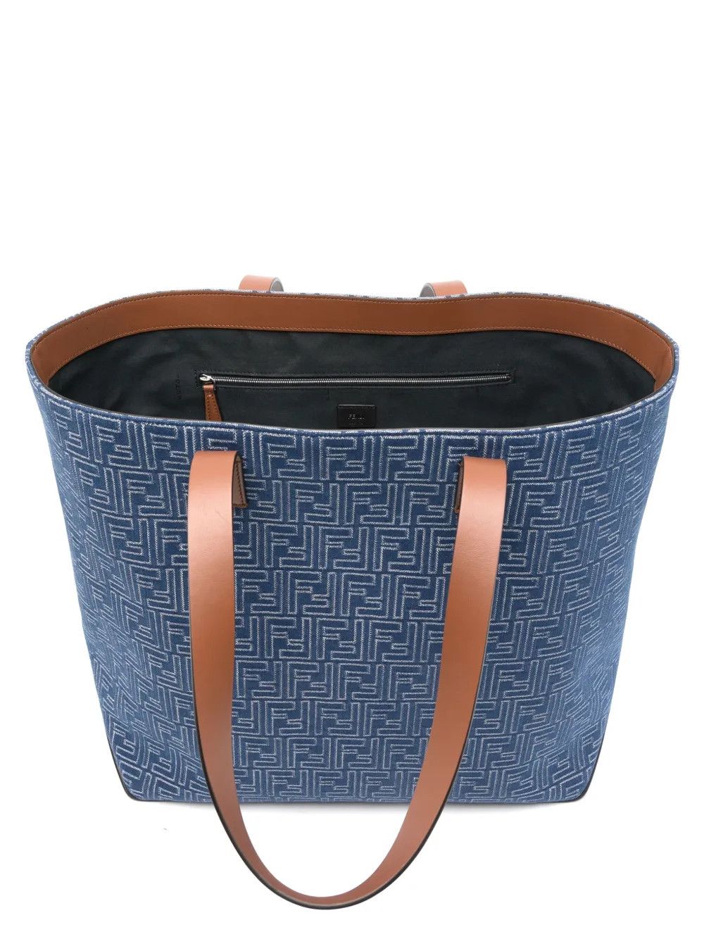 Fendi o1s1wg110526 FF Shopping Bag Medium in Blue Size ONE SIZE - 5 Thumbnail