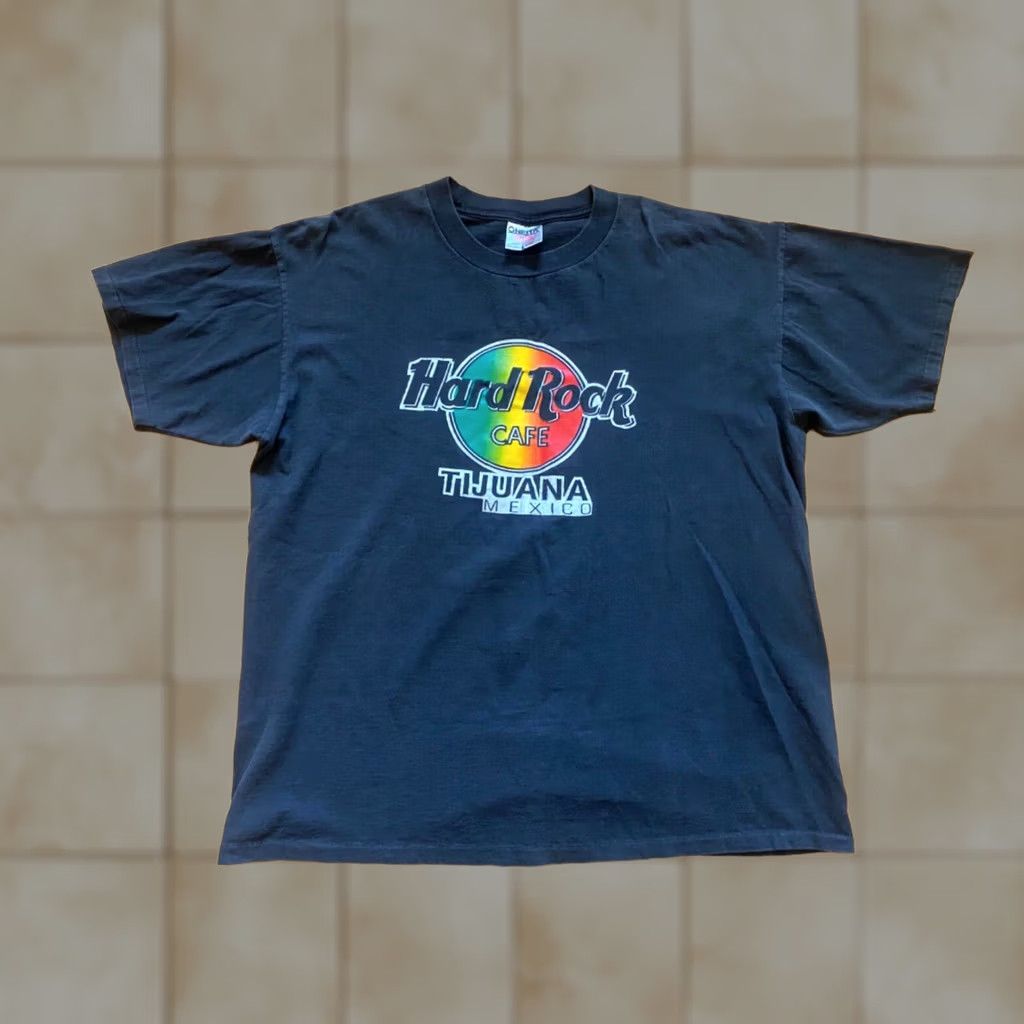 Hard Rock Cafe VINTAGE Hard Rock Cafe Tijuana T-Shirt Mens XL Black Retro single stitch Tee Shirt Size US XL / EU 56 / 4 - 1 Thumbnail