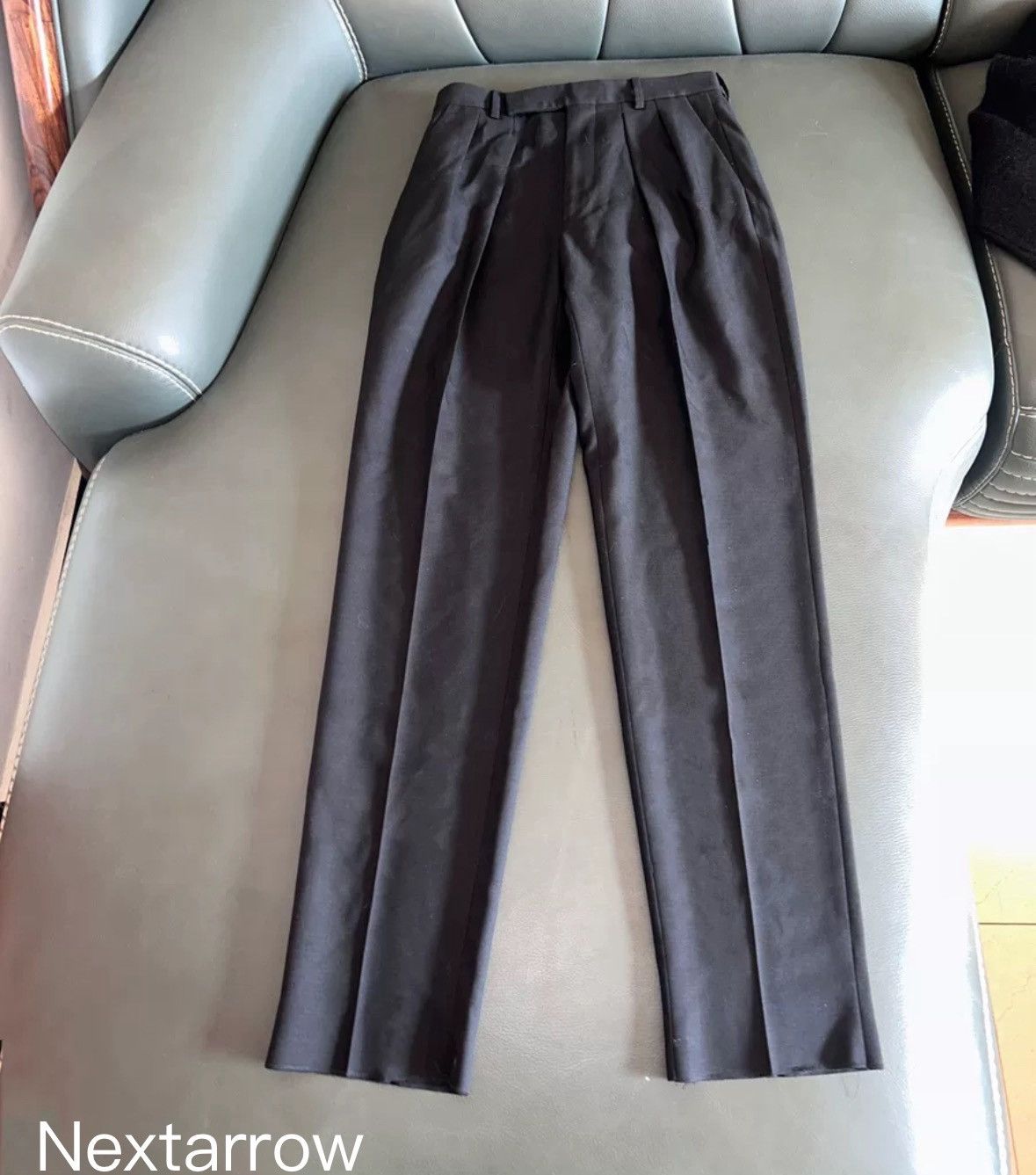 Celine Celine 2019SS first generation double pure wool trousers Size US 44 / EU 60 - 1 Thumbnail